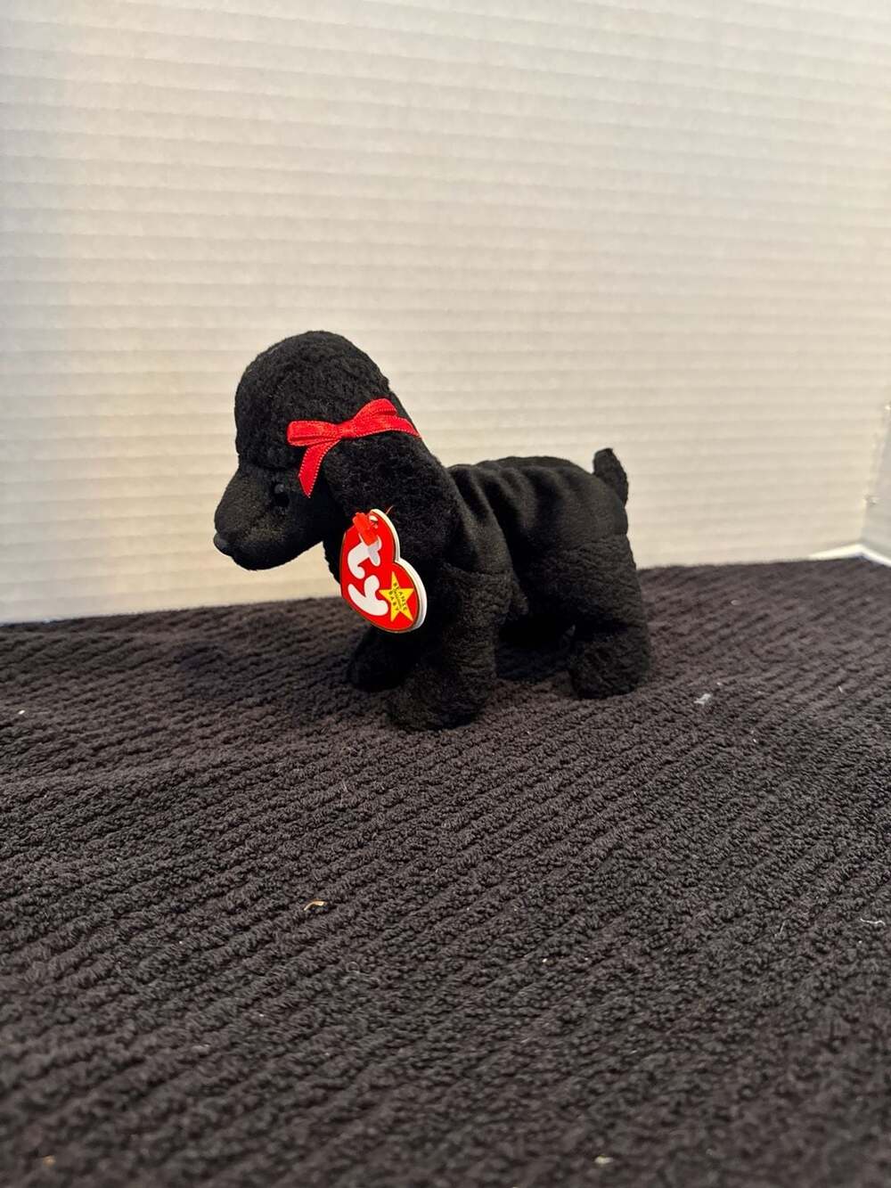 Ty Beanie Babies GiGi the Black Poodle Retired Plush Dog 1997